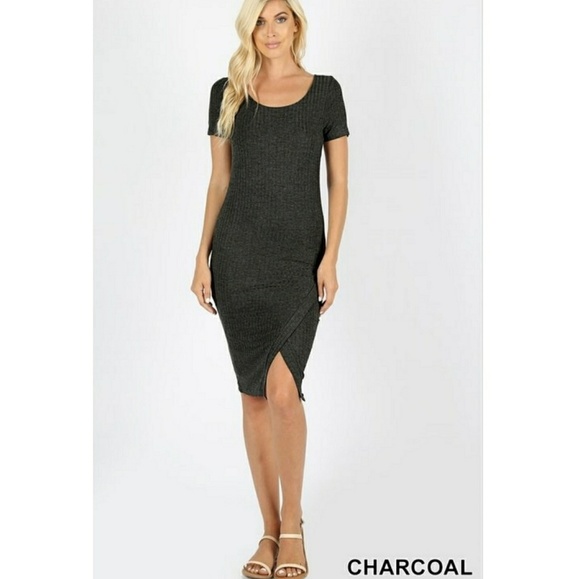 FINAL SALE 🆕🌿RIBBED BODYCON DRESS🌿 - Picture 5 of 7